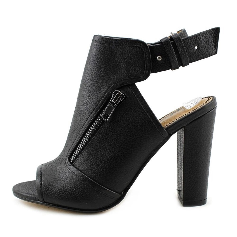 Splendid Janet Leather Black Slingback Heel 8